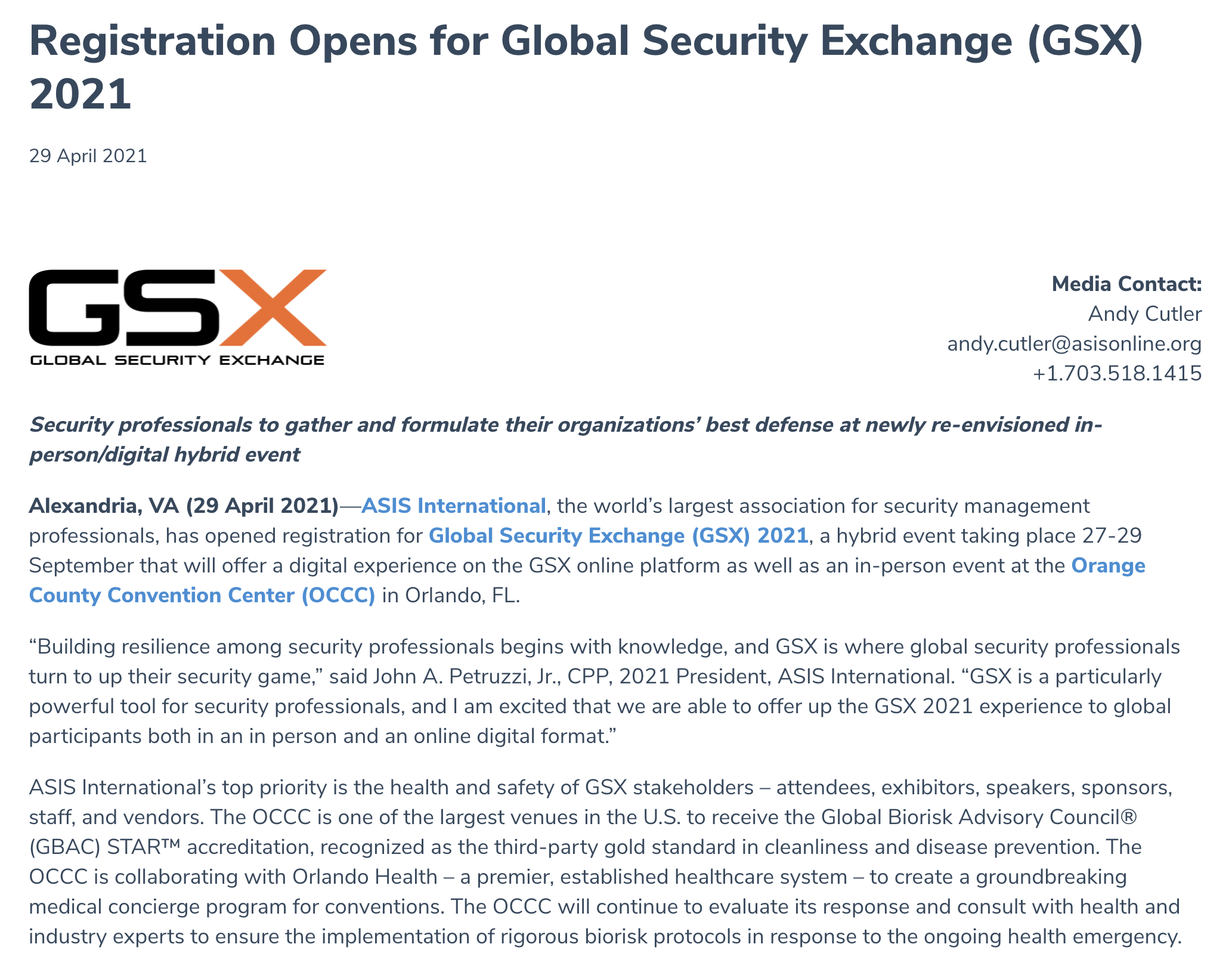 Registration Opens for Global Security Exchange (GSX) 2021